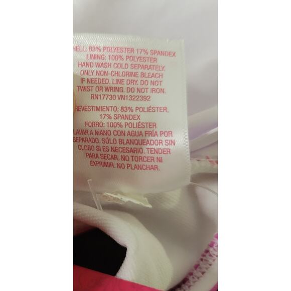 NWT Xhilaration Pink Purple Bikini Swim Top - Size M - Picture 3 of 5